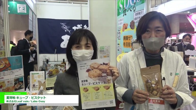 [Le 57ème SALON DES SUPERMARCHÉS 2023] Cube de farine de malt et biscuit - Nervure de feuille/Labo Osoy Co., Ltd.